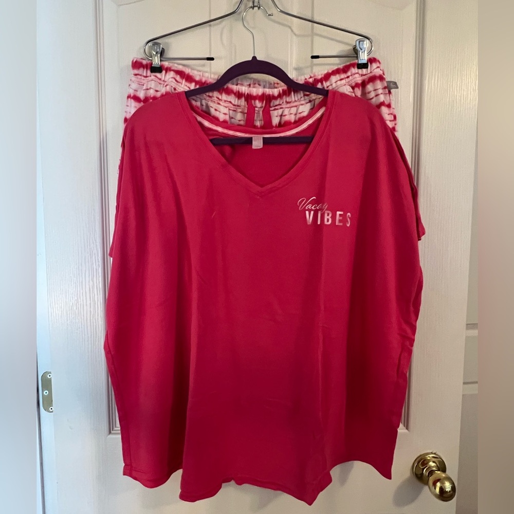 Cacique Pink Oversized T-Shirt Pajamas